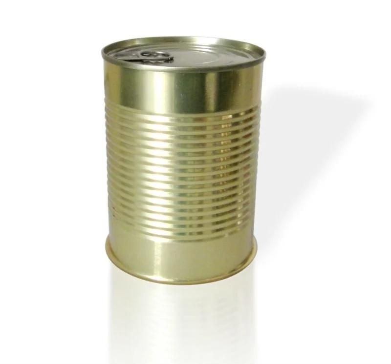 Food Grade Golden Coating Round Tin Can for Packaging