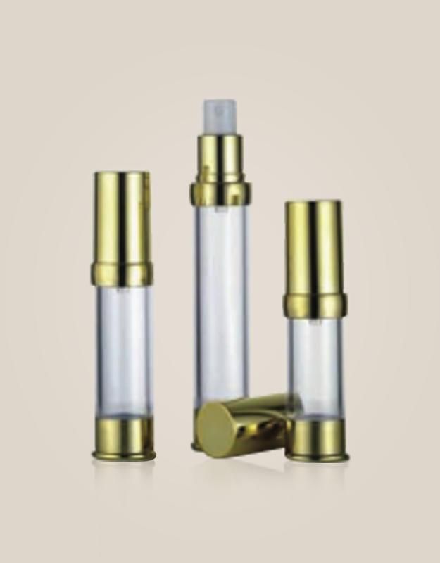 China Custom Cosmetic Makeup Pump Plastics Aluminum Airless Packaging Bottle