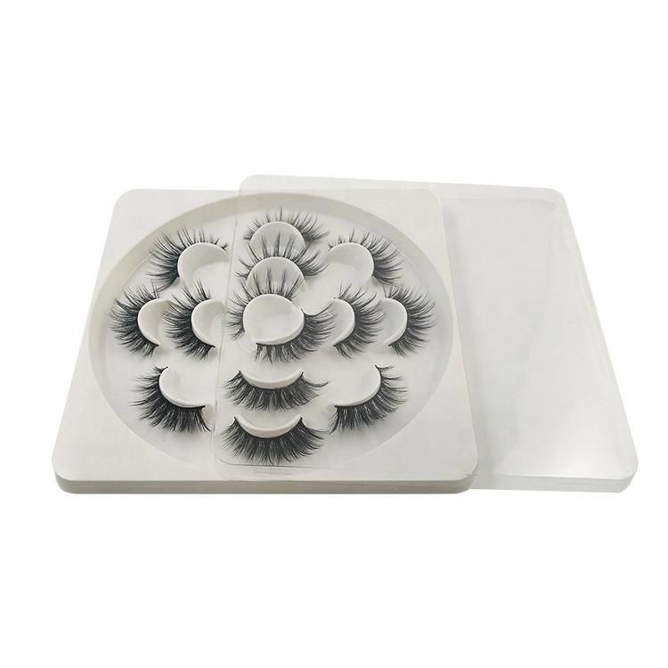 7 pairs false eyelash plastic blister packaging tray