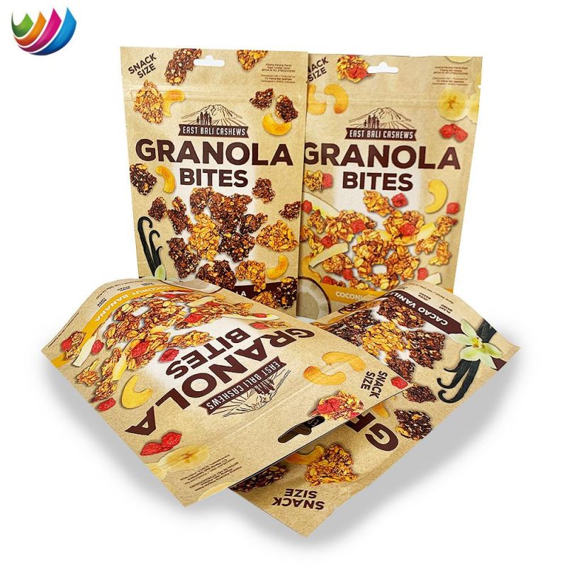 Custom Logo Food Packaging Bag Food Grade Material for Nuts