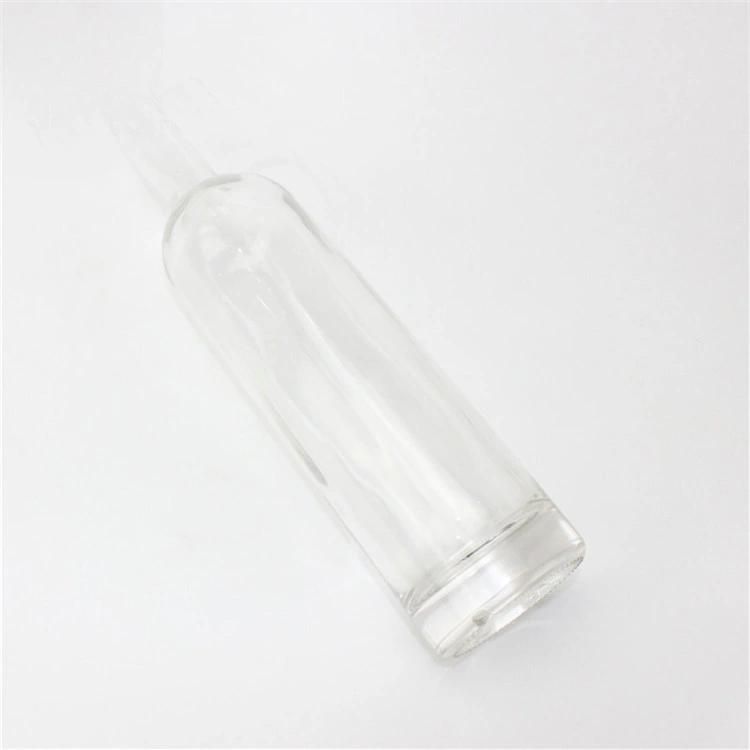 Custom Empty Clear Spirits Brandy Liquor Glass Bottle 700ml