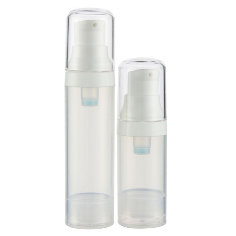 Wholesale 10ml 15ml 20ml Clear Serum Airless Bottle with Pump Sprayer