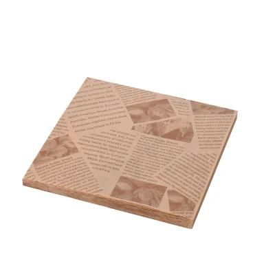Wholesale Food Wrapper Paper Custom Design Sandwich Burger Bread Food Grade Wrapping Paper