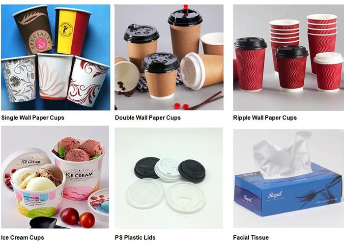 Disposable 80mm PS Plastic Material Paper Cup Flat Lid