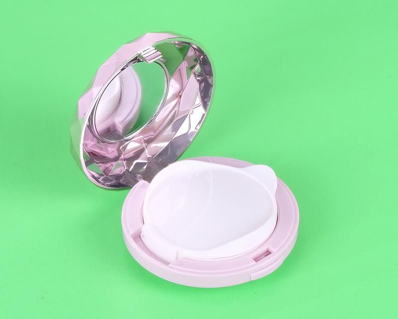 Latest Design Luxury Colorful Elegant Round Empty Plastic Case Air Cushion Powder Case for Makeup Case