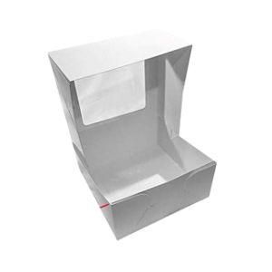 10X10X5 Inch Window Bakery Box White Pastry Box Cake Boxes