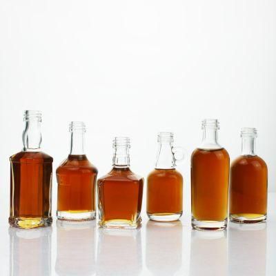 Wholesale 750ml 500ml 375ml 200ml 100ml Vodka Spirit Glass Liquor Bottle