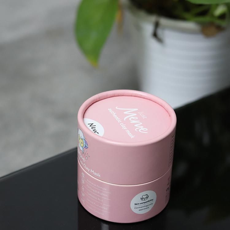 Fashion Design Baby Pink Skin Care Products Packaging Cosmetic Makeup Paper Tube