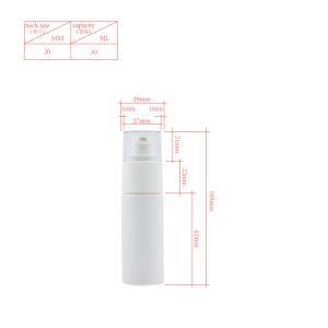 30ml Pet Bottle Skincare Lotion Pump Cosmetic Packaging Plastic Container