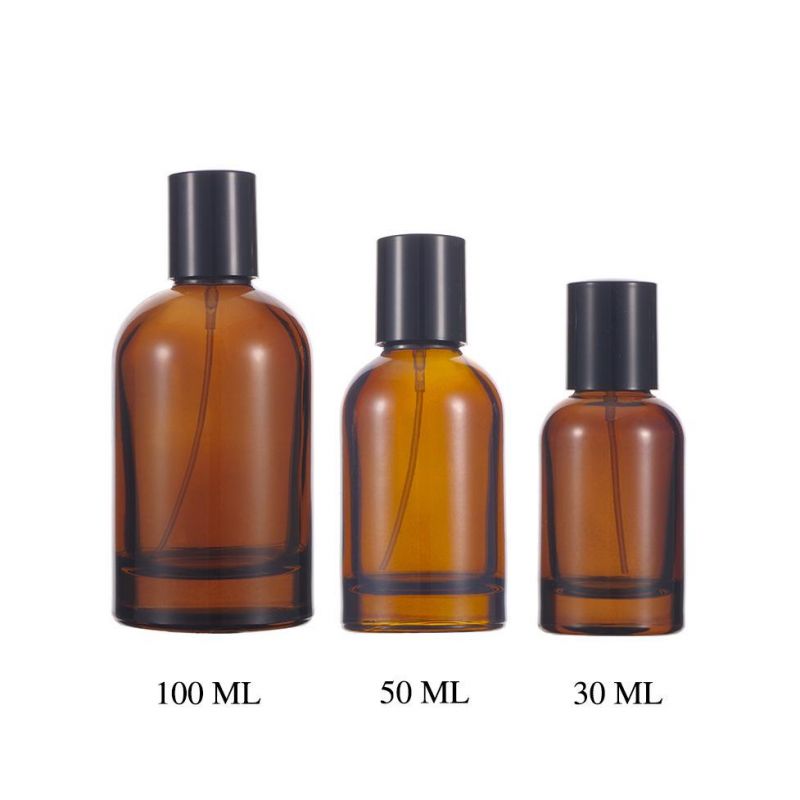 30ml 50ml 100ml Amber Bostom Spray Bottle Durable Thick Bayonet Glass Container