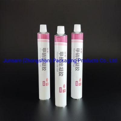 Big Cylindrical Cap Cosmetic Collapsible Alumium Medicine Ointment Offset Printing Ground Enamal Phenolic Coating Tube