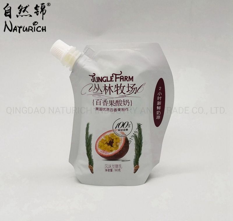 Customized Printing Liquid Packaging Spout Bag for Milk