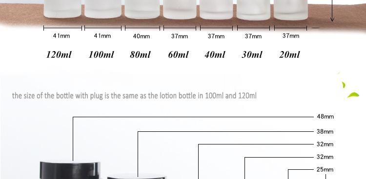 Lotion Bottle and Spray Bottle with Black Caps