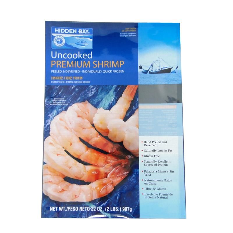 Food Grade Printing Plastic Vacuum Frozen Packaging Bag for Seafood