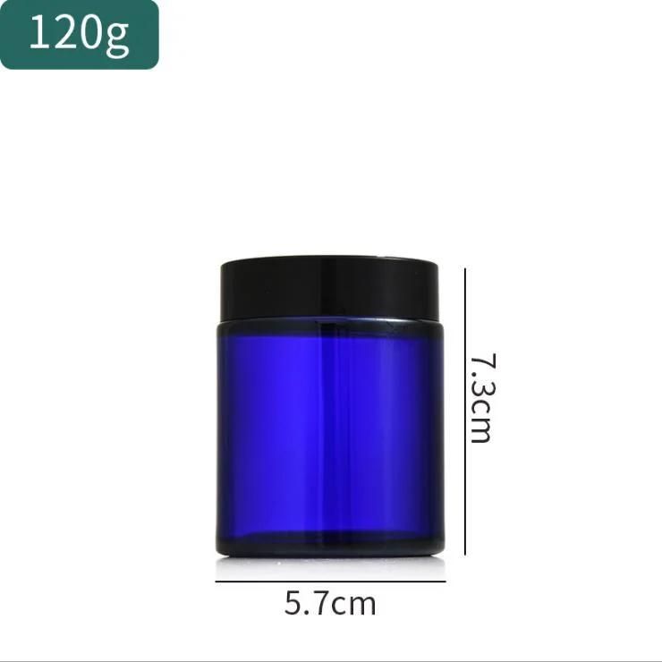 60g 120g 240g Amber/Transparent/Blue/Green Glass Jar Candle Cup Fragrance Cup