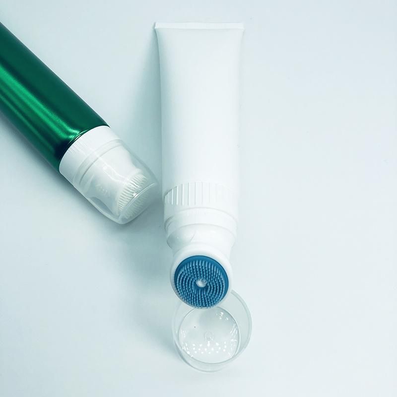 Good Price Cosmetic Skincare Cleaning Tube with Soft Silicone Brush