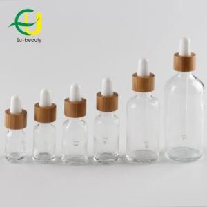 5ml 10ml 15ml 20ml 50ml 100ml Glass Bottle with Bamboo Dropper