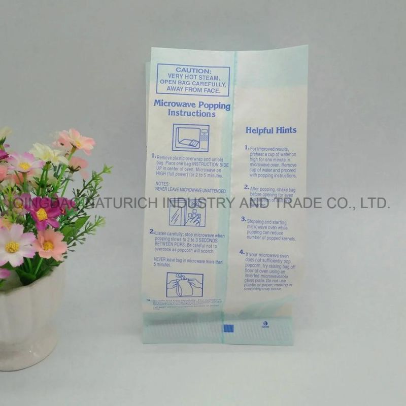 High Quantity Kraft Microwave Popcorn Paper Box Bag Factory