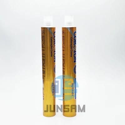 Collapsible Cosmetic Packaging Tube Aluminium Foldable Container Hair Colorant Inner Lacuqer