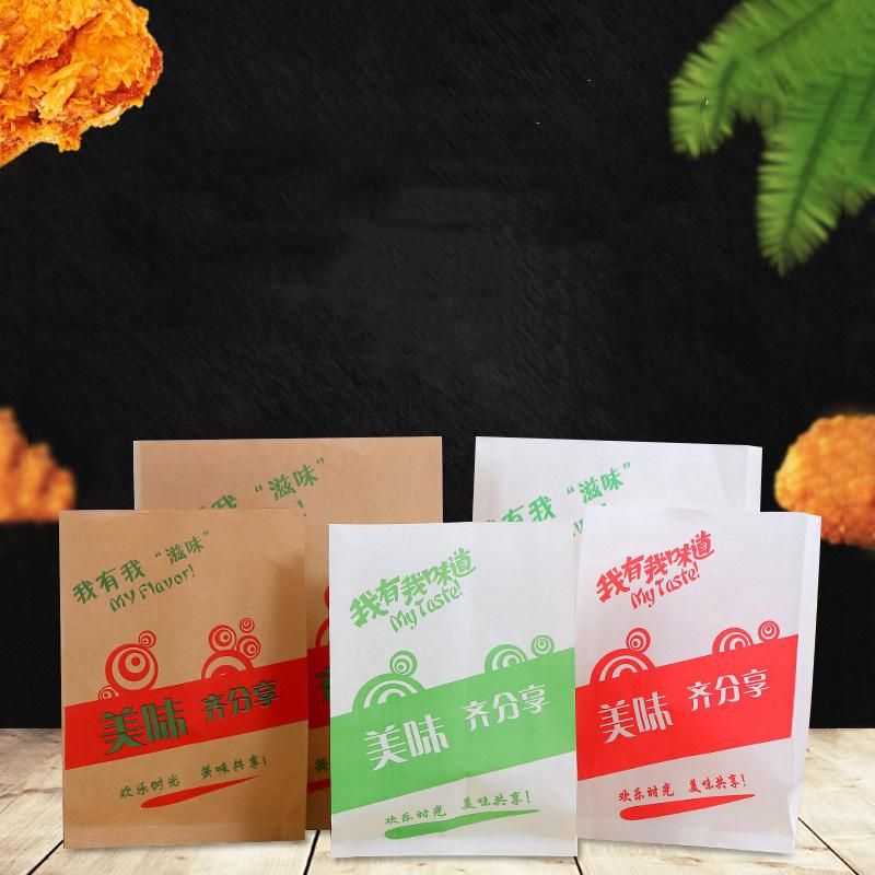 Anti -Oil Packaging Bags Kraft Paper Bags PE Laminating Paper Bag