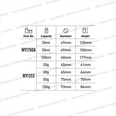 Factory Price Beauty Acrylic Lotion Sprayer Bottle with Aluminium Pump and Cap