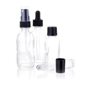 New Empty Clear Glass Dropper Bottles W/ Glass Eye Dropper Pipette for Essential Oils Aromatherapy Lab Chemicals