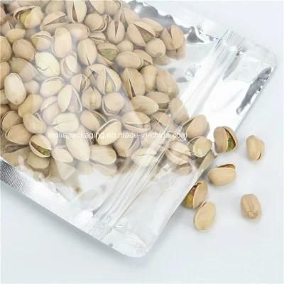 Stand up Pouch Bags Heavy Duty Clear Front with Aluminum Foil Back - Resealable Ziplock and Heat Sealable for Food Storage