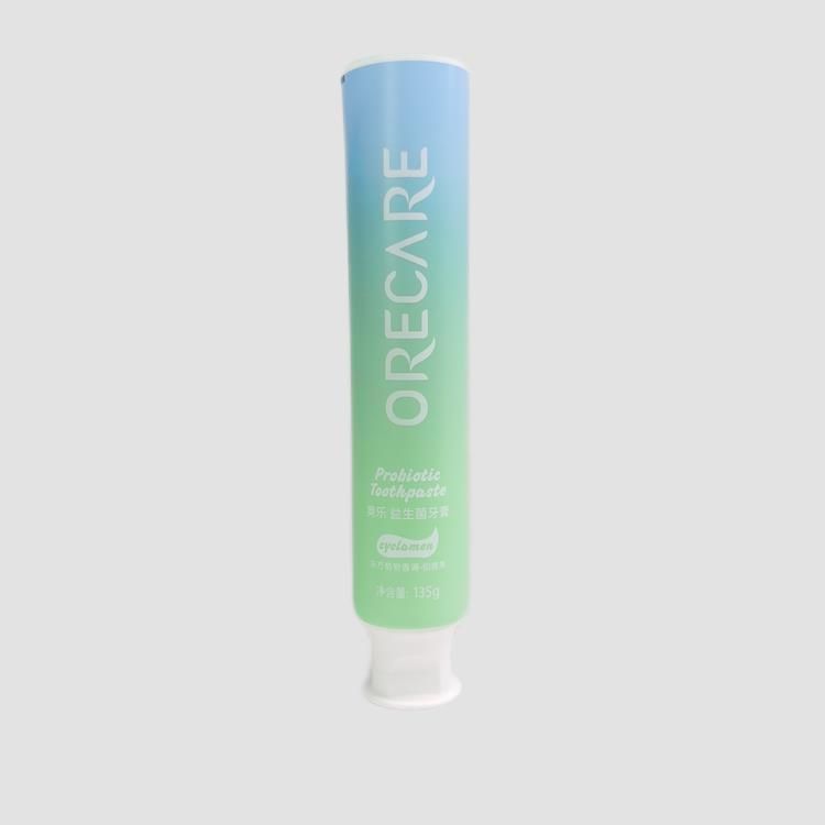 Eco Cosmetic PCR Toothpaste Lotion Tube Packaging Blue Finished Toothpaste Plastic Tubes