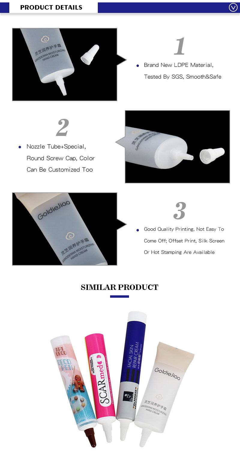 50ml Clear Plastic Skincare Packaging Tube for Hand Cream