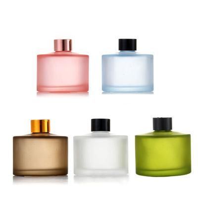 Custom Label Empty Aroma Fragrance Round 100ml 200ml Luxury Reed Diffuser Glass Bottles