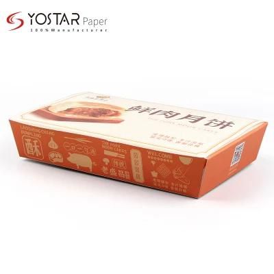 Disposable Kraft Paper Take Away Food Box with Window for Sala or Sushi Food
