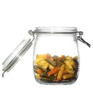 Manufacturers High Quality Round Kitchenware Customize Storage 500ml Food Glass Jars