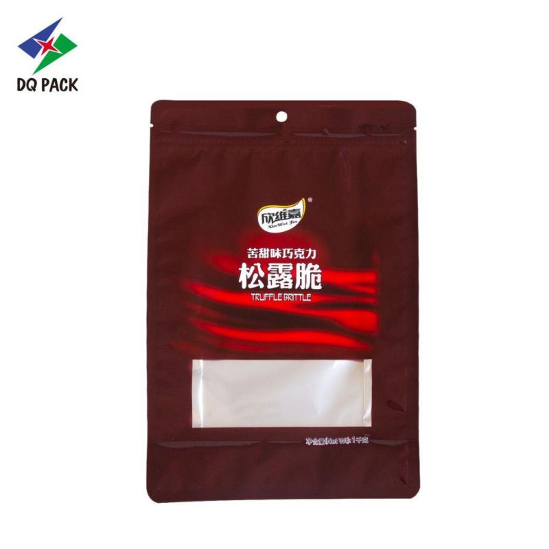 China Packaging Products Stand up Zipper Bags Qual Seal Flat Bottom Stand up Snack Bag Plastic Bag Tea Packaging Bags Flat Bottom Bag for Snack Packaging Bag