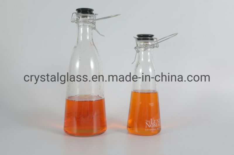 250ml 500ml 750ml Enzyme Glass Bottle with Stopper Swing Cap 33oz