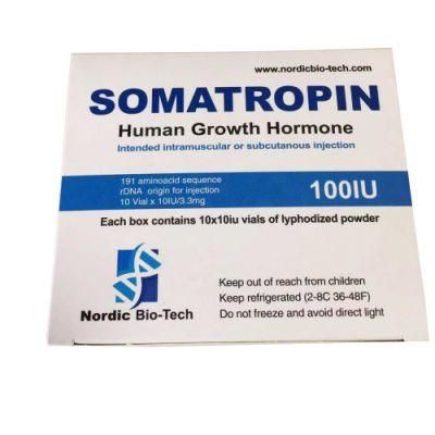 Professional Design Spartan Pharmacy Somatropina 10 Iu 10 Vials of 10iu Peptide Powder 2ml Vial Box HGH Packaging Set