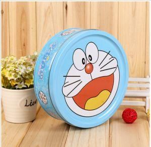 Blue Doraemon Design Style Moon Cake Gift Packaging Iron Box