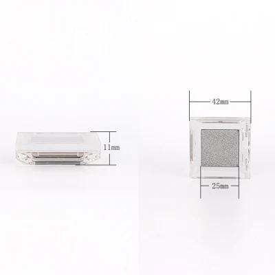 Empty Square 1.5g Single Hole Clear Single Eyeshadow Packaging