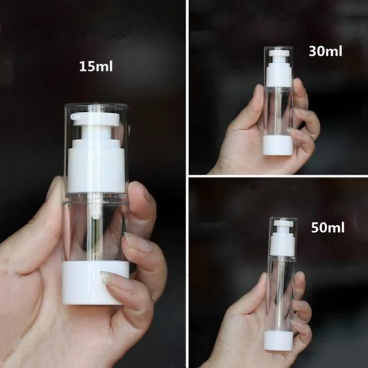 15ml 30ml 50ml Plastic Vacuum Bottle Lotion Pump Bottle