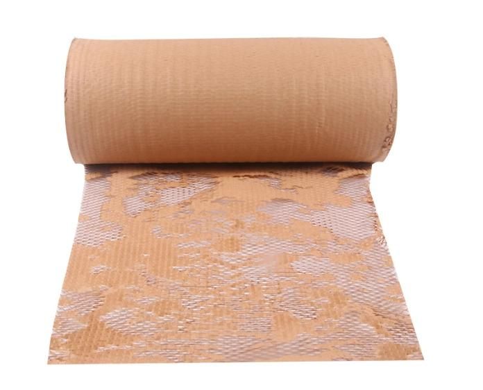 Ready to Ship Packaging Roll Cushion Kraft Filling Buffer Protective Paper Honeycomb Wrap