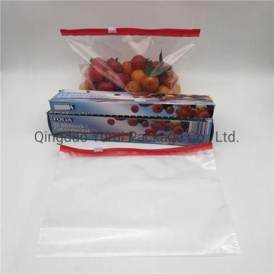 Food Grade LDPE Waterproof Tide Gallon Size Food Storage Slider Bag
