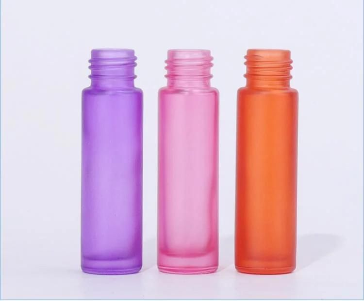 5ml 10ml Frosted Colorful Roll on Glass Bottle Essential Oil Bottle Perfume Bottle