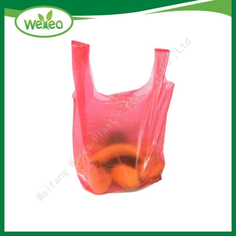 Custom Biodegradable Vest Type T-Shirt Plastic Shopping Bag