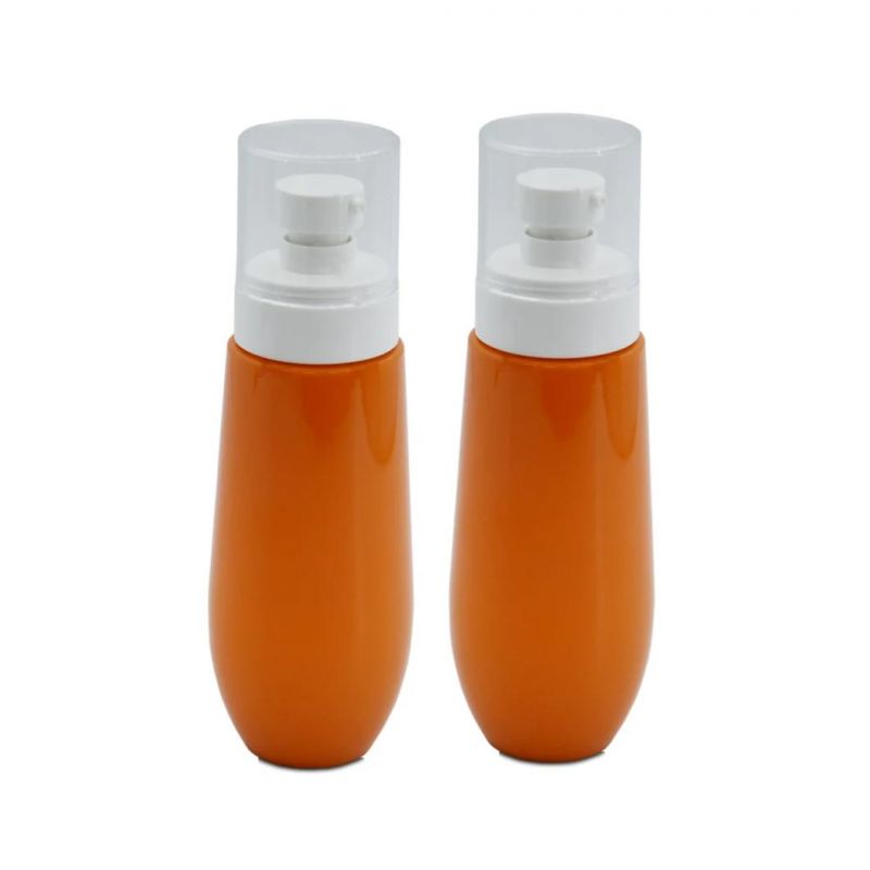 200ml Orange Cute Body Lotion Bottle Cosmetic Lotion Bottle Biodegradable Packaging for Shampoo Pomade Container