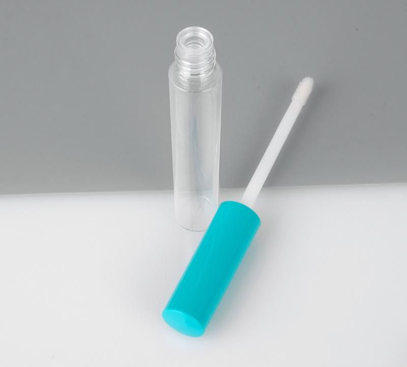 Stylish Hot Seller 6ml Green Top Lip Gloss Tube Clear Plastic Custom Lip Gloss Packaging Green Custom Green Lip Gloss Tubes