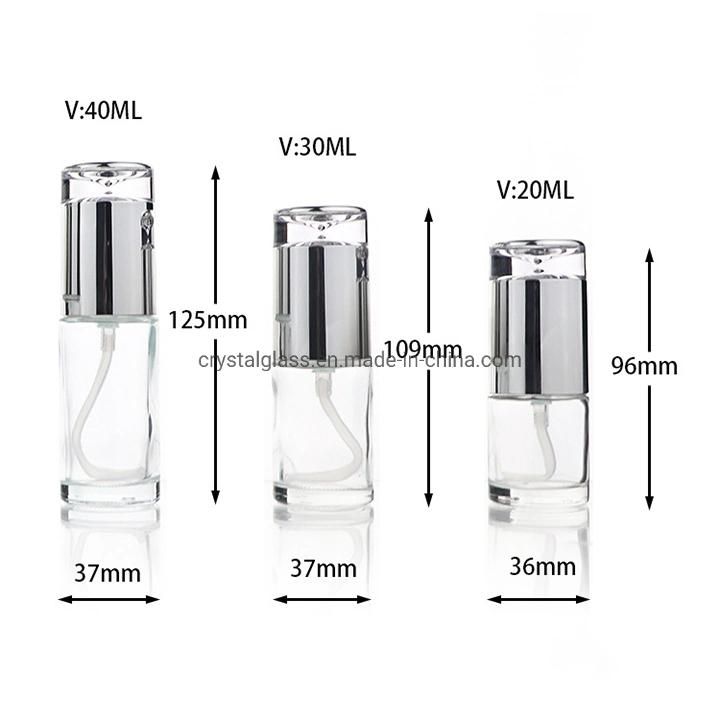 30-120ml Cosmetic Lotion Spray Pump Bottle in Stock Cosmetic Bottle for Toner and Facial Cleanser