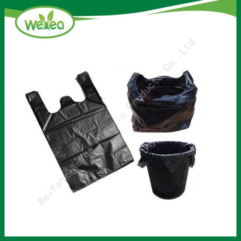 HDPE Plastic Balck Colour Shopping Bag with TUV Sud Certificate