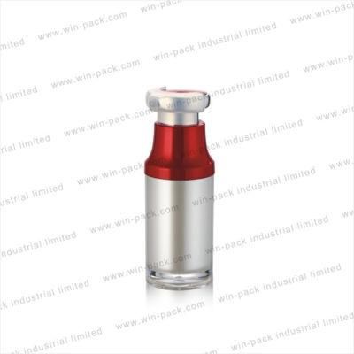 20ml 50ml 100ml High Quality Pearl White Airless Lotion Bottle with Red Pump