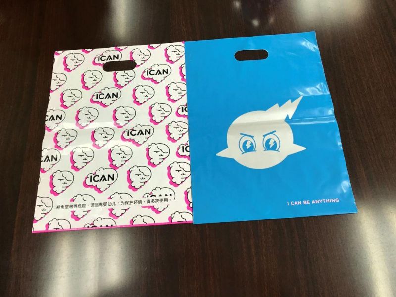 Custom Printed Logo Gift Plastic Bag for shopping Packaging