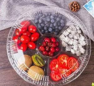 Plastic Colourful Six Compartment Fruit Container