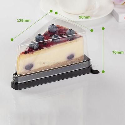 Dessert Food Packaging Triangle Cake Plastic Blister Slice Blister Box Cake Tray